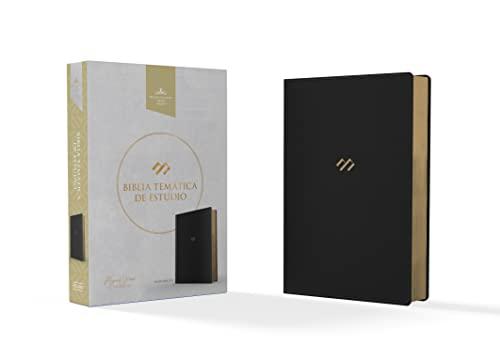 Biblia Tematica de Estudio RVR 1960 -Simil piel Negra